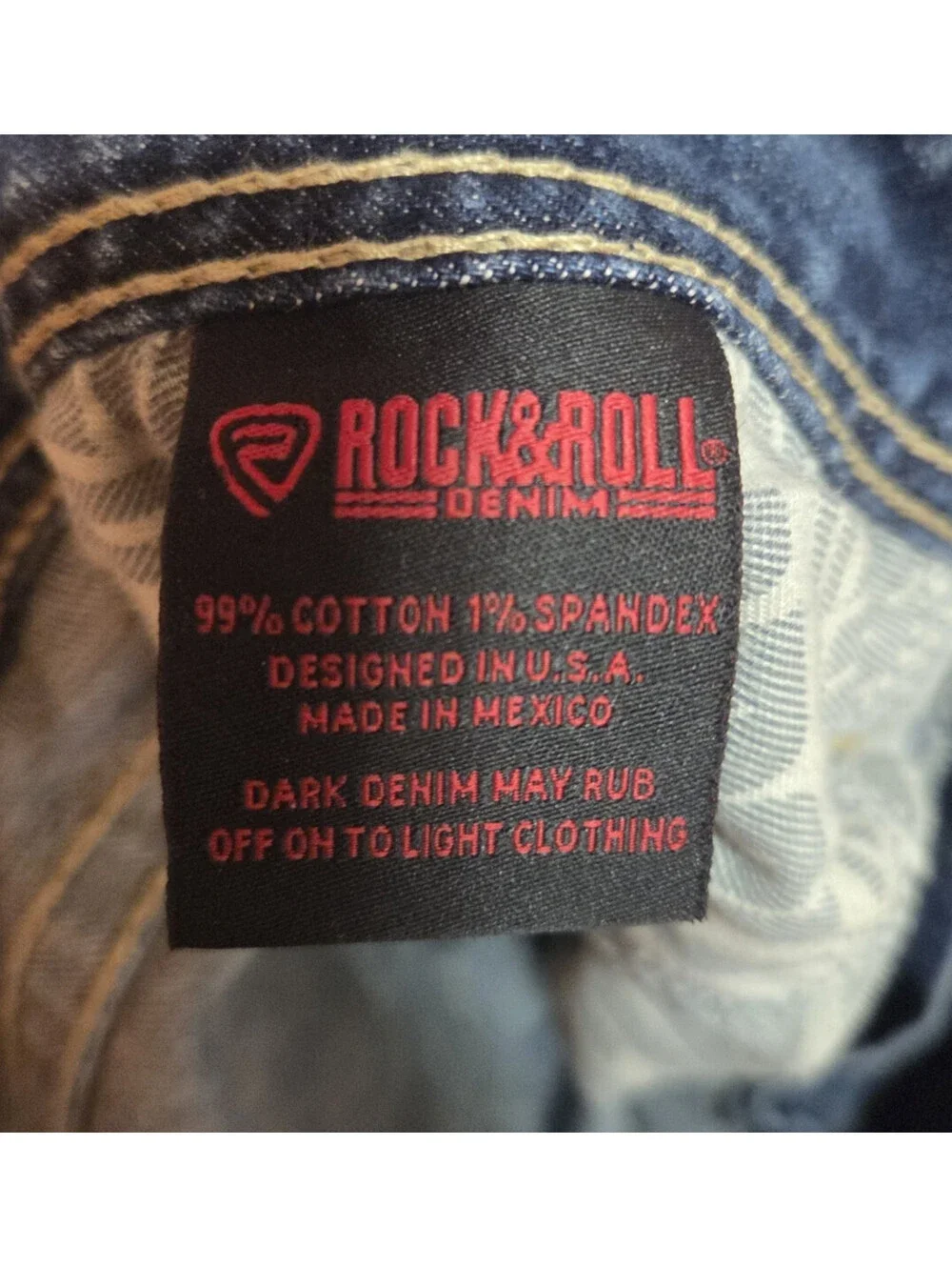 Rock & Roll Denim Jeans Men 31x30 Relaxed Double Barrel Straight Leg Western